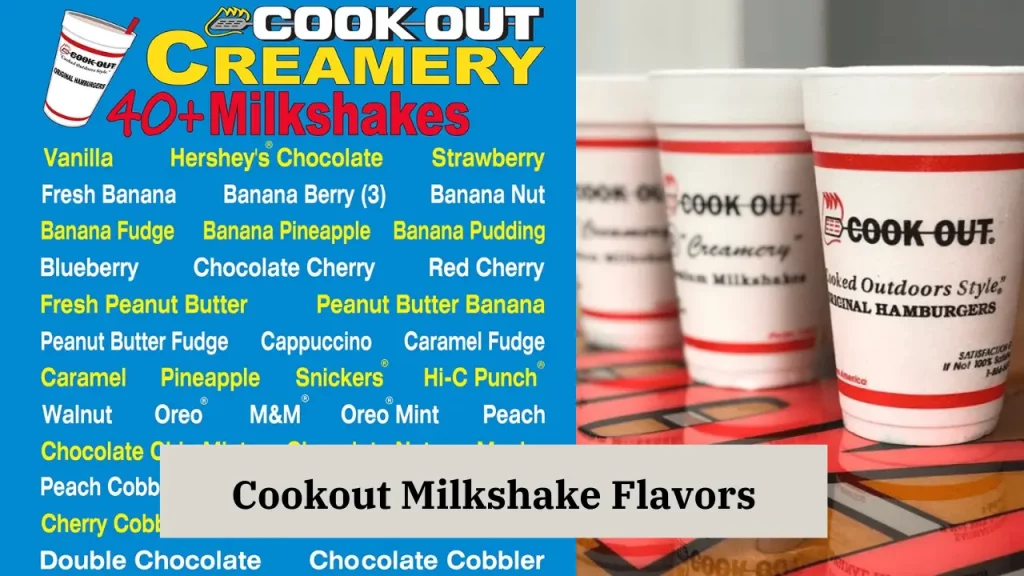 Cookout Milkshake Flavors - Cookout Menu With Prices