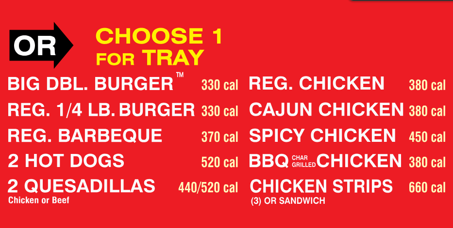 Cookout Tray Price