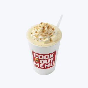 Cookout Cheesecake milkshake with creamy cheesecake blend