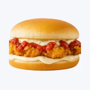 Chicken strip sandwich with crispy tenders and fresh toppings at Cookout restaurant