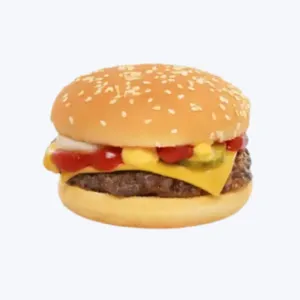 Cookout style hamburger on Cookout menu