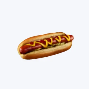 Cookout menu hot dog with char grilled beef and soft bun