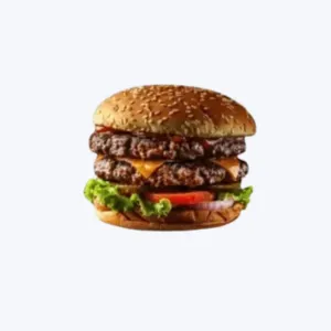 Huge burger Cookout char-grilled