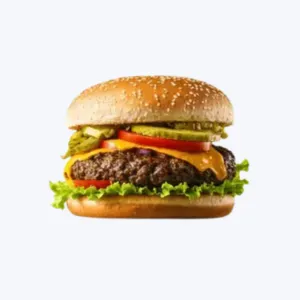 Simple style burger at Cookout restaurant