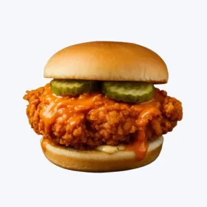 Cookout menu spicy chicken sandwich with crispy fillet and bold heat