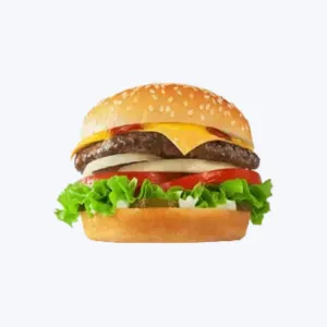 Steak style hamburger at Cookout restaurant