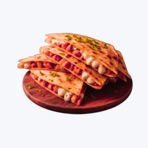 Cookout menu chicken quesadilla with grilled chicken and melted cheese